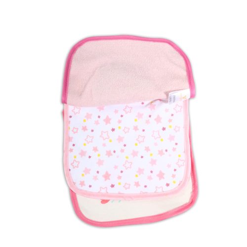 Moni Tibby előke 3 db újszülött méret rózsaszín/pink