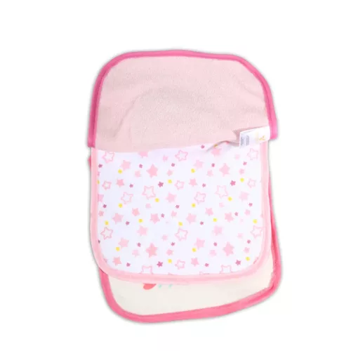 Moni TIBBY előke 3 db újszülött méret RÓZSASZÍN/PINK