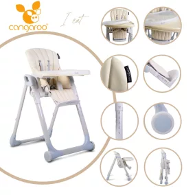 Moni Cangaroo i eat etetőszék 6-36 hóig 15 kg bézs