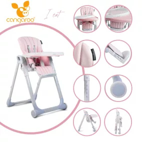 Moni Cangaroo i eat etetőszék 6-36 hóig 15 kg pink