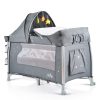 Moni Isleep utazóágy, multifunkciós, pelenkázóval, játékkal, kupolával szürke