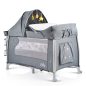   Moni Isleep utazóágy, multifunkciós, pelenkázóval, játékkal, kupolával szürke
