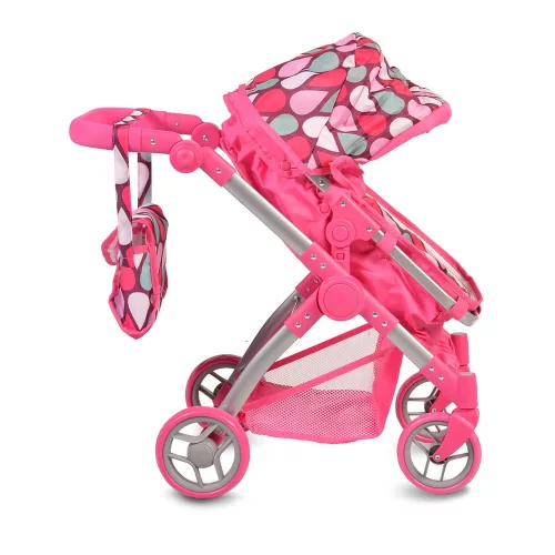 Moni Vicky babakocsi játék babának pink