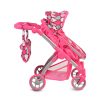 Moni Vicky babakocsi játék babának pink