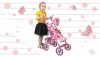 Moni Toys Flower g. játék babakocsi virágos