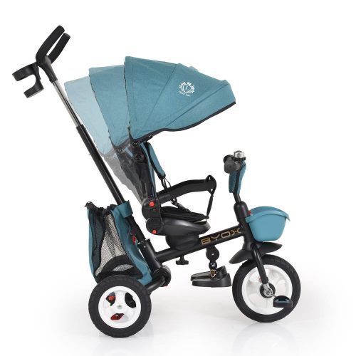 Moni Byox flexy lux tricikli szülőkaros türkiz