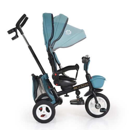 Moni Byox flexy lux tricikli szülőkaros türkiz