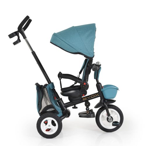 Moni Byox flexy lux tricikli szülőkaros türkiz