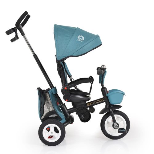 Moni Byox flexy lux tricikli szülőkaros türkiz