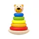 Moni Tooky toy fatorony maci, montessori, karikák színes