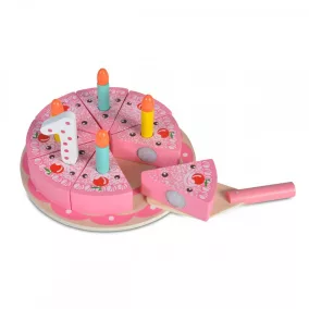 Moni Moni toys fajáték fa szülinapi torta 18x18x8,5cm