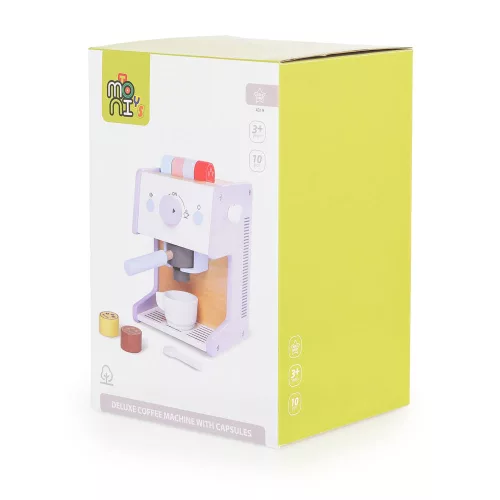 Moni Moni toys fajáték fa delux kávéfőző 23xmx14xmx17,5 cm