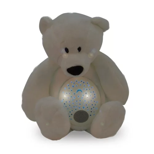 Moni Moni toys lamp éjjeli lámpa maci plüss projector fehér