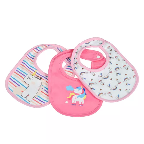 Moni Kay előke pamut/pe, 3 dbos újszülött méret lány