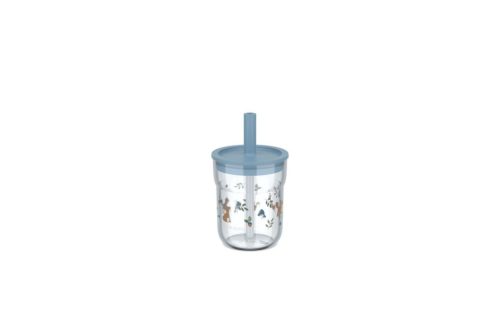 Little Dutch gyerek pohár szívószállal 250 ml  - forest friends