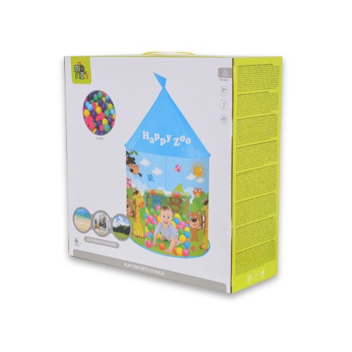 Moni Sátor jurta alakú 25 kék labdával