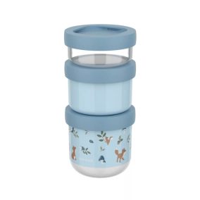   Little Dutch gyerek snack tál készlet 3 db-os - forest friends