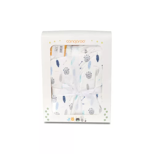 Moni Cangaroo shaggy vastag takaró kék