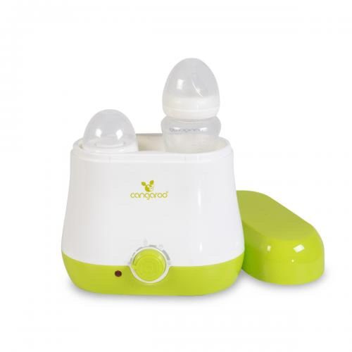 Moni Baby duo dupla cumisüveg melegítő zöld