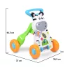 Moni MUSIC PUSH WALKER 2in1 járássegítő zebrás