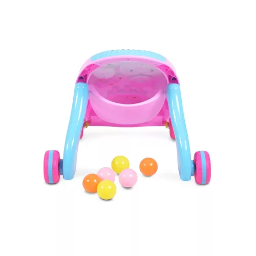Moni MUSIC BABY WALKER járássegítő sütis PINK