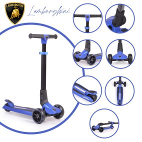   Moni Lamborghini roller 3 kerekű, összecsukható, 50 kg-ig kék