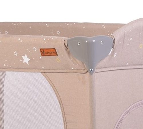 Moni Cangaroo once upon2 2 szint utazóágy zenélő forgó játékkal bézs