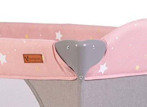 Moni Cangaroo once upon2 2 szint utazóágy zenélő forgó játékkal pink