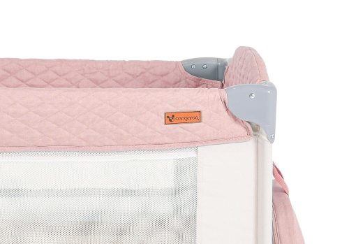 Moni Cangaroo indiana 2 szintes utazóágy tároló rekesz, kistáska 14kg pink