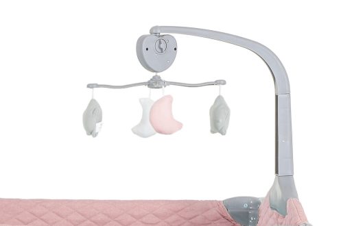 Moni Cangaroo indiana 2 szintes utazóágy tároló rekesz, kistáska 14kg pink