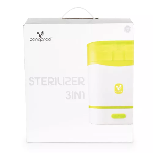 Moni Sterilizáló 3in1 sterilizáló 6 üvegnek, melegítő és gőzölő funkció 550w szürke