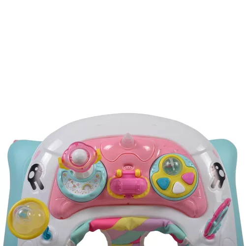 Moni Cangaroo unicorn bébikomp 3 poziciós pink