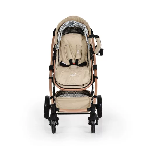 Moni Gigi átalakítható, kétfunkciós babakocsi bézs