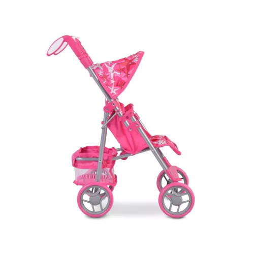 Moni Toys Stars játék babakocsi lapra csukhatós