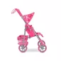 Moni Toys Stars játék babakocsi lapra csukhatós