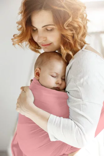 Moni Cangaroo cherish hordozókendő pink