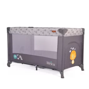 Moni Cangaroo Africa 1 szintes utazóágy 14 kg-ig szürke