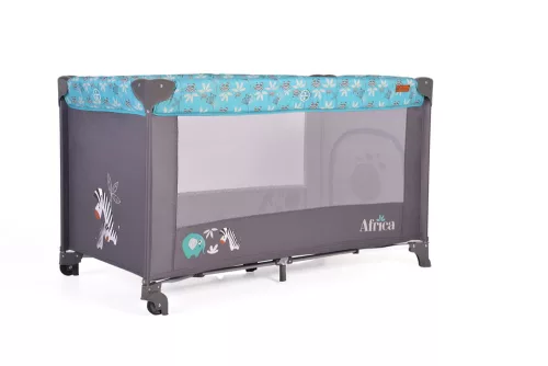 Moni Cangaroo africa 1 szintes utazóágy 14 kg türkíz