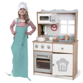 Moni Moni toys fajáték fa kiskonyha 15db