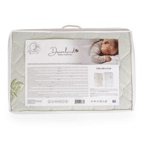 Moni Hugzzz dreamland összecsukható matrac aloe vera 120x60 fehér