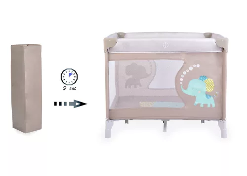 Moni Moni giant járóka összecsukható bézs/szürke