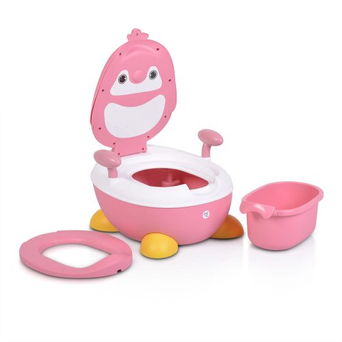 Moni Riko bili pingvin karfával, talpakkal, kivehető tartály pink