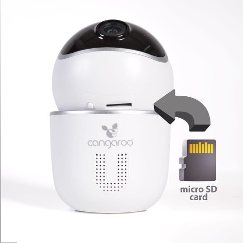 Moni Cangaroo hype bébiőr, kamera, wifis 360ban forgatható, led /eva