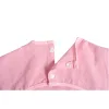 Moni Tea time előke hosszú ujjas pink