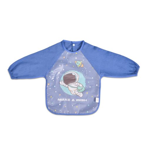 Moni Tea time előke hosszú ujjas kék