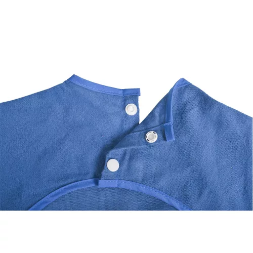 Moni Tea time előke hosszú ujjas kék