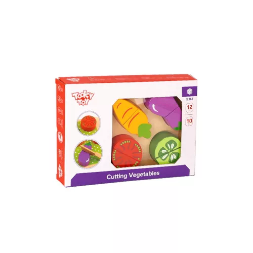 Moni Tooky toy fa vágható zöldségek -10dbos