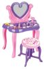 Moni Pilsan smink asztal, szépségszett make up asztal+szék pink/lila