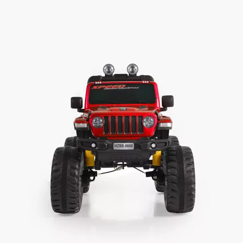 Moni Moni bo fuego jeep 3 seb., 4 motoros 30 kg piros metál