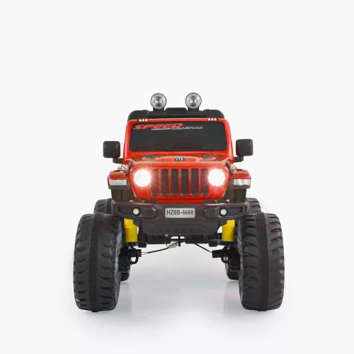 Moni Moni bo fuego jeep 3 seb., 4 motoros 30 kg piros metál